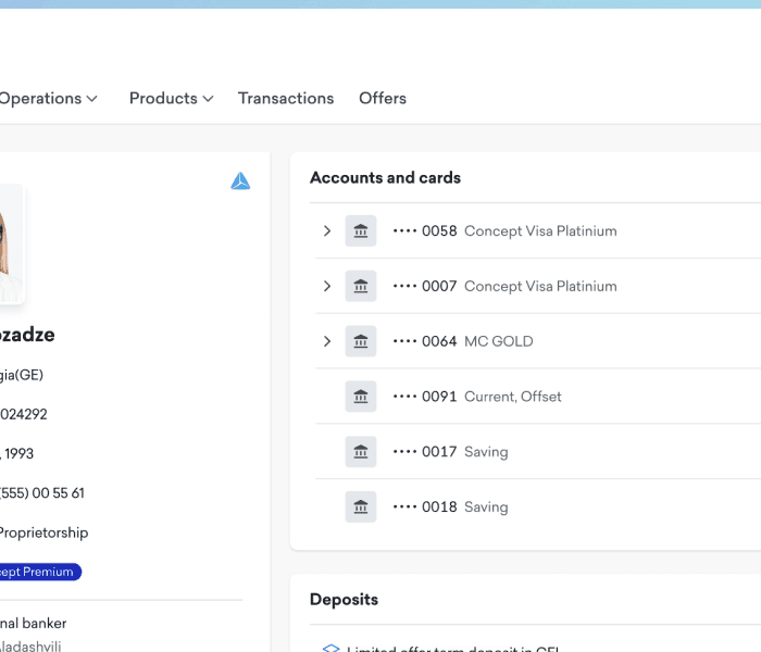 Client Search UI
